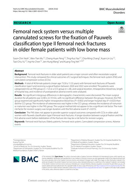 Pdf Femoral Neck System Versus Multiple Cannulated Screws For The
