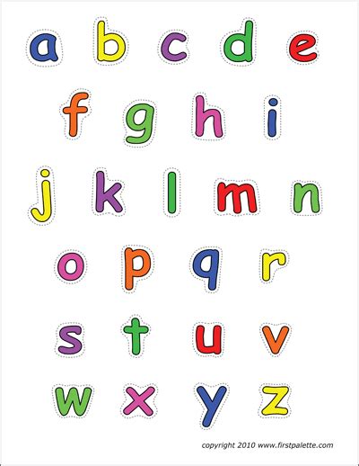Printable Small Alphabet Letters