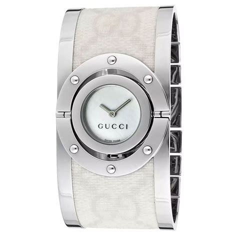 Gucci Ya112419 Womens Twirl Mother Of Pearl Quartz Watch