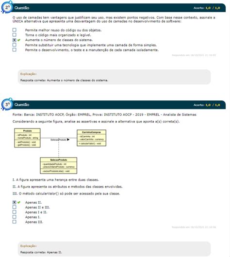 Simulado Modelagem De Sistemas Com Uml Estacio An Lise E Modelagem De Objetos Com Uml