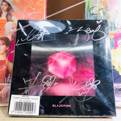 Signed Blackpink Square Up Album Black Ver Signed By All Members