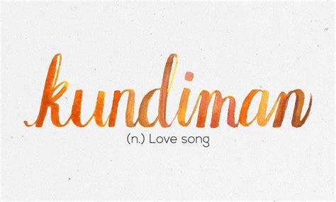 The Words Kurdiman In Love Song Written On A White Paper With Orange Ink
