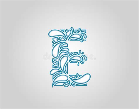 Salpicadura De Agua Inicial E Letra Logo Icono Gotas De Agua Y