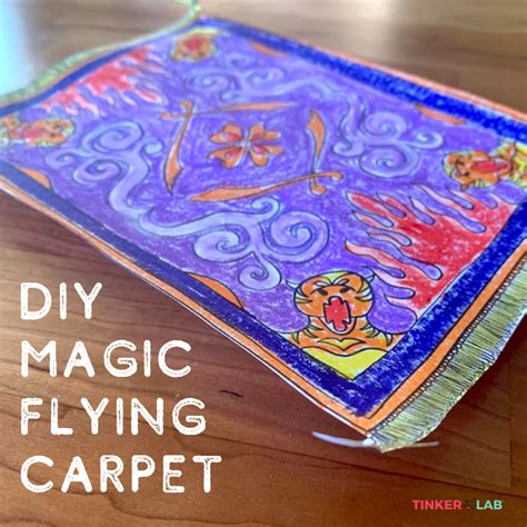 Make an Aladdin Magic Flying Carpet - TinkerLab gambar png