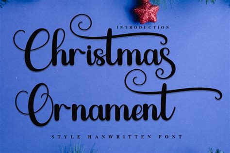 Christmas Ornament Font By Pipi Creative Creative Fabrica