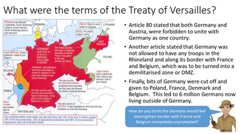 Card Sort Impact Of The Treaty Of Versailles On Germany Teaching