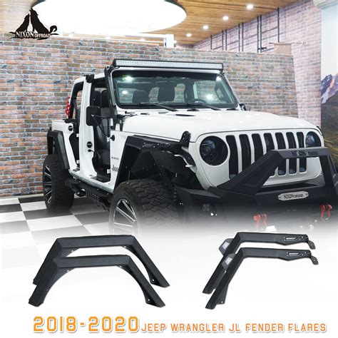 Buy Fender Flares For 2018 2023 Jeep Wrangler Jl 4 Doors And 2 Doors