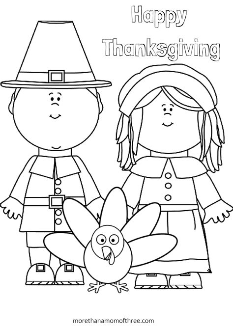 Happy Thanksgiving Coloring Pages To Download And Print For Free