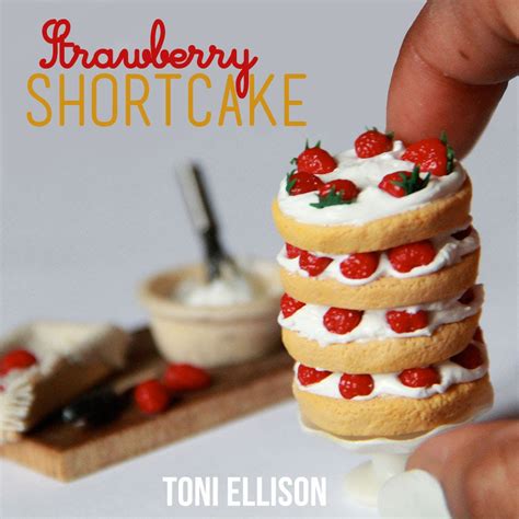 Toni Ellison Miniature Strawberry Shortcake Polymer Clay
