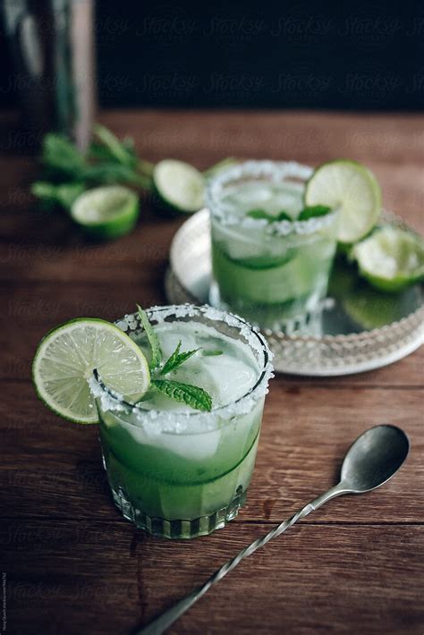 Cucumber And Mint Cocktail By Stocksy Contributor Hung Quach Stocksy