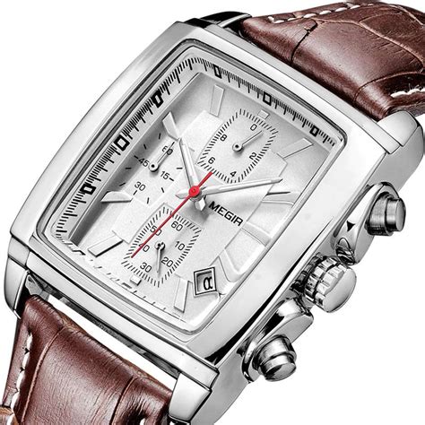 Mens Classic Luxury Square Watches Jewelry Addicts