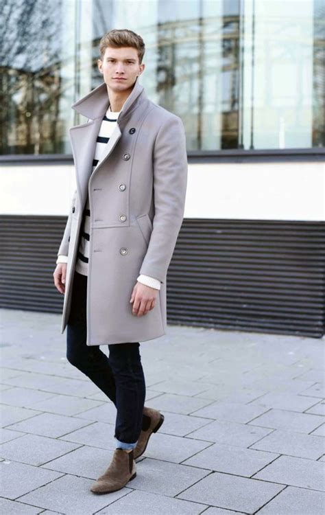 Best chelsea boots for men 2020. FASHIIONCARPET.COM men style, street style men, grey coat ...
