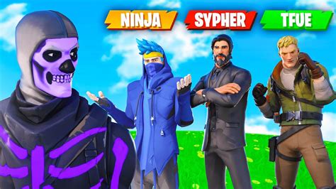 I Joined Fashion Shows With Streamers Skin Combos Fortnite Youtube