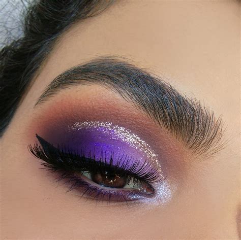 Purple Ombre Glitter Cut Crease Tutorial The Veiled Artist