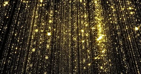 Golden Glitter Falling Particles Sparkling Light Flow Curtain