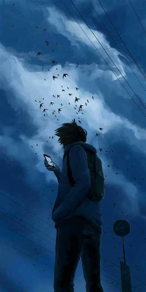 29 Iphone Anime Sad Lonely Wallpaper