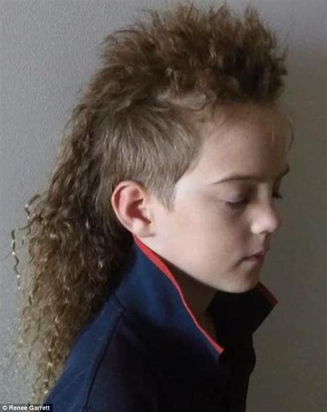 A totally cool tapered haircut. Is this world's most magnificent mullet? Nine-year-old ...