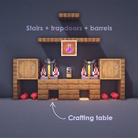 Cool kitchen design minecraft thousand the world. Small brewing station | Minecraft furniture, Minecraft ...