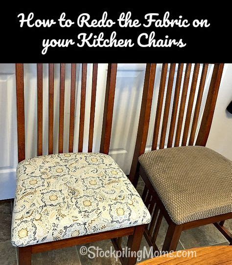 How To Redo The Fabric On Kitchen Chairs Redo Dining Chairs Fabric
