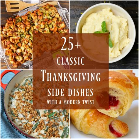Aug 25, 2020 · discovering classic dishes that can evoke this level of patriotism can prove challenging, especially if you want to break out of the standard fare of hamburgers, hot dogs, and ribs. Classic Thanksgiving Side Dishes with a Modern Twist - Merry Monday Link Party #181