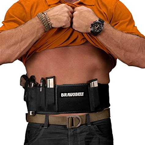 Bravobelt Belly Band Holster For Concealed Carry Athletic Flex Fit