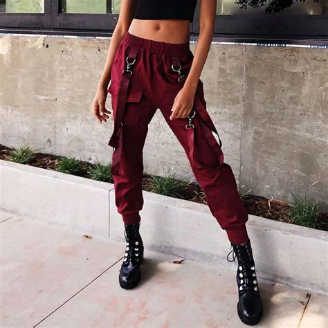 High Waist Cargo Pants With Belts 3 Cool Outfits Edgy Outfits