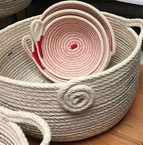 Ropeware Bowls Art With Function By Andrea Coiled Fabric Basket