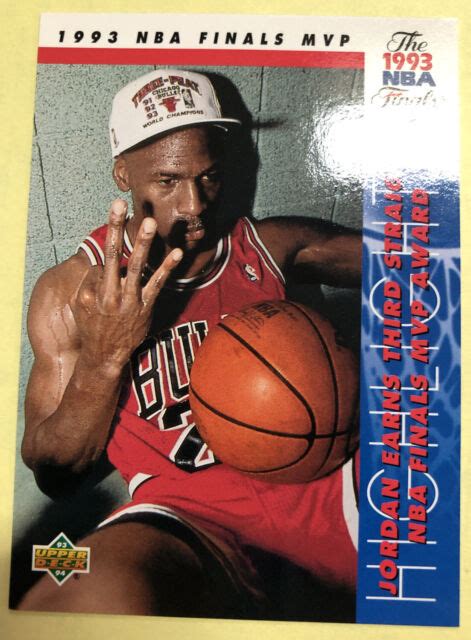 Michael Jordan 1993 94 Upper Deck Nba Finals Mvp 204 Chicago Bulls