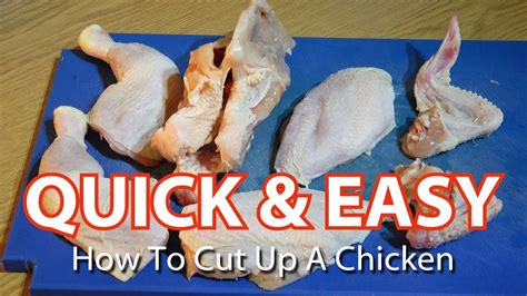 How To Cut Up A Chicken Cut Up A Whole Chicken Youtube