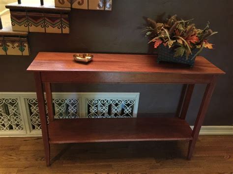 Unique vintage oblong entry table. Cherry wood Entry table in 2020 | Wood entry table, Unique wood furniture, Entry table decor