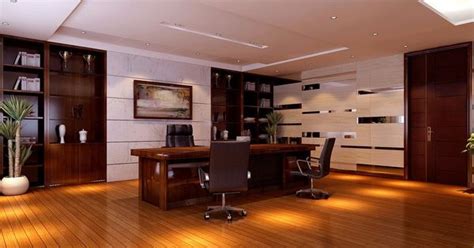 Modern Ceo Office Interior Design Slightly Reflective