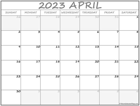 April 2023 Calendar Free Printable Calendar