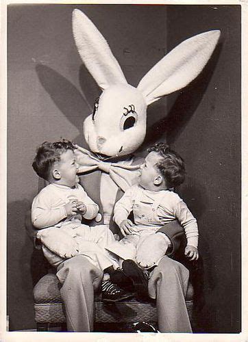 I D Be Scared Too Easter Bunny Pictures Creepy Vintage Bunny Pictures