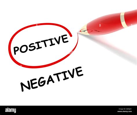 Positive Negative Concept 3d Illustration Stock Photo Alamy