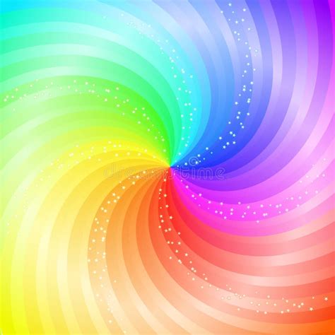 Abstract Swirling Rainbow Background Stock Vector Illustration Of
