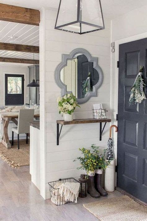 65 Stunning Rustic Farmhouse Entryway Decor And Design Ideas With