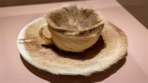Meret Oppenheim Object Fur Covered Cup Saucer And Spoon Renaissance Through Contemporary