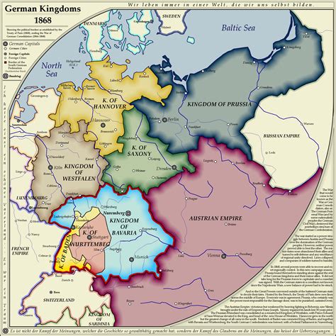 Map German Kingdoms 1868 Little History Is Good To Know Genealogy