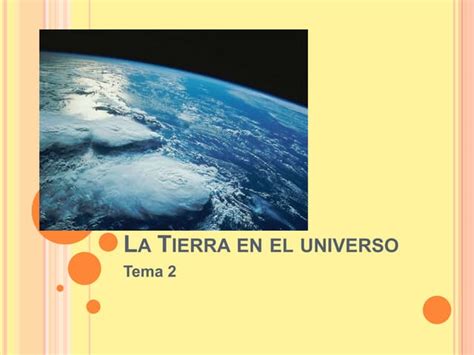 Tema 1 El Planeta Tierra