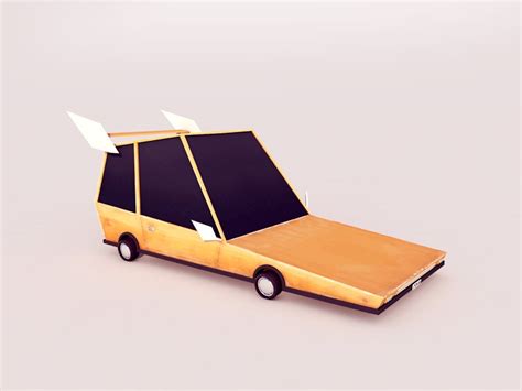 Cartoon Low Poly Car 3d Model Download For Free