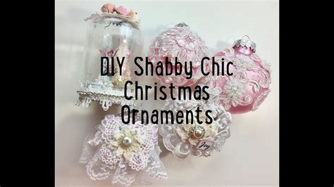 Live Diy Christmas Ornaments And Decorshabby Chic Ornaments Youtube