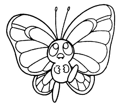 Butterfree Coloring Pages Gallery Free Pokemon Coloring Pages
