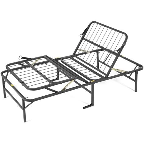 Twin Xl Metal Platform Bed Frame Manual Adjustable Bed Home Decor Squad