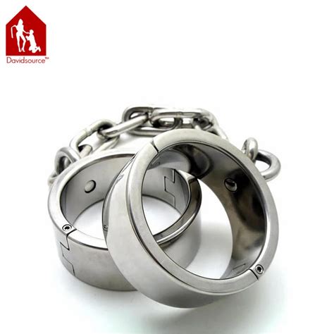 Buy Davidsource Beamy Stainless Metal Ankle Cuffs For Men Restraint Locking