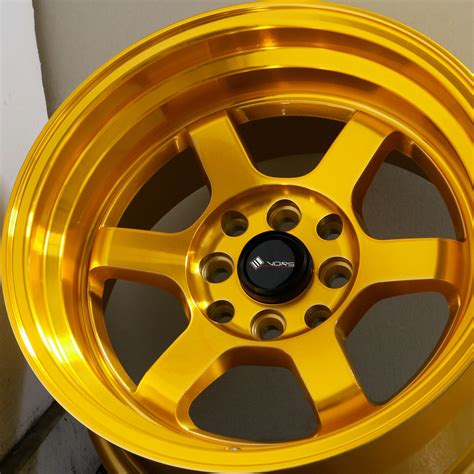 15x8 Vors Tr7 4x1004x1143 0 Candy Gold Wheels Rims Set4 731 Wheels