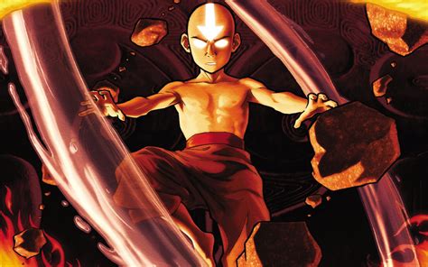 Avatar Aang In Avatar State Wallpaper