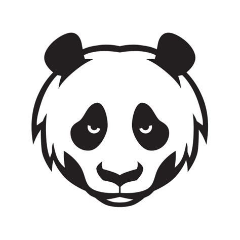 Printed Vinyl Panda Head Stickers Factory