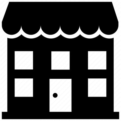 Commercial Building Marketplace Shop Store Storefront Icon