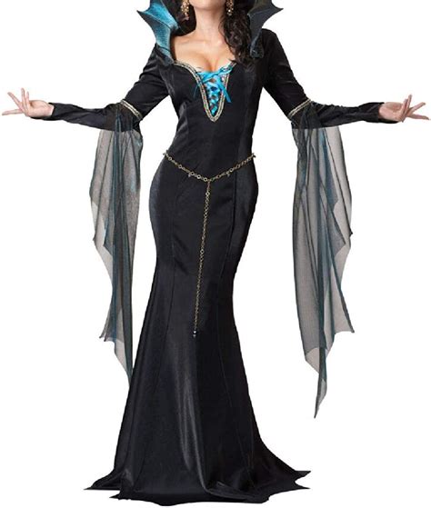 Evil Sorceress Queen Witch Gothic Adult Costume Clothing