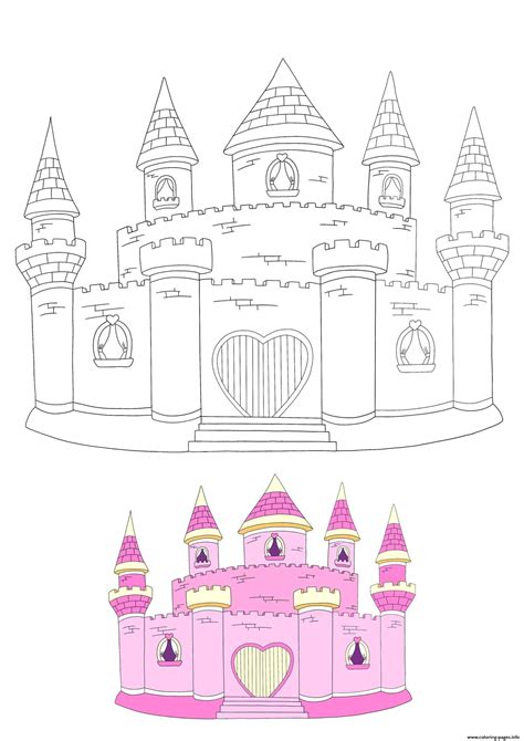 Princess Castle Colouring Page Castle Coloring Page Coloring Pages Images